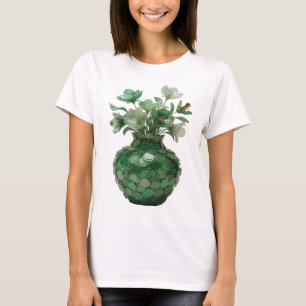 Camiseta Motivo Artístico de ARTE ABSTRATA Prateado Icônico