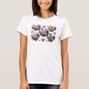 Camiseta Motivo Artístico de ARTE ABSTRATA Vermelho na Moda