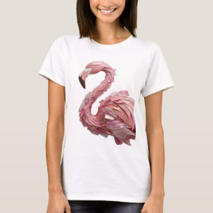 Camiseta Motivo Artístico FLAMINGO Prata Legal