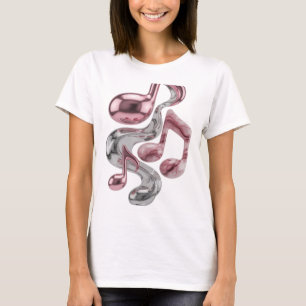Camiseta Motivo Artístico Ícone Prata MÚSICA EM MOVIMENTO