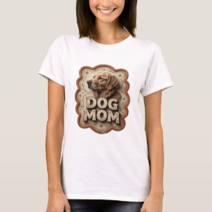 Camiseta Motivo Artístico Laranja Divertido de MÃE DE CÃO