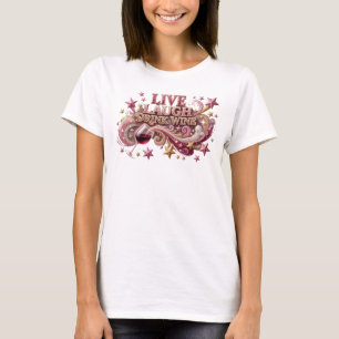 Camiseta Motivo Artístico Sharp Pink VIVA RI RINDO BEBENDO