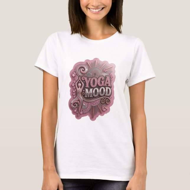 Camiseta Motivo Artístico Sharp Silver YOGA MOOD (Frente)