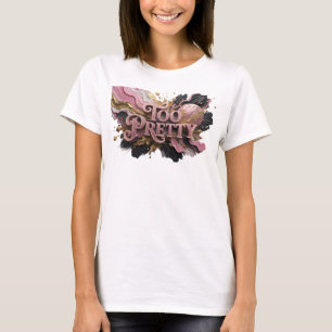 Camiseta Motivo Artístico Vermelho Ousado DEMAIS PARA SER B