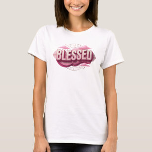 Camiseta Motivo Artístico Vibrante ABENÇOADO