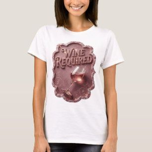 Camiseta Motivo Artístico VINO OBRIGATÓRIO Witty Gold