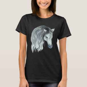 Camiseta Motivo de égua de cavalo fofo Estábulo de cavalo