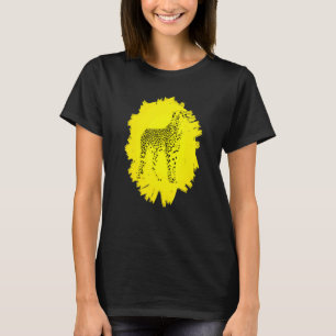 Camiseta Motivo de Guepardo Predador Gato Animal Guepardos