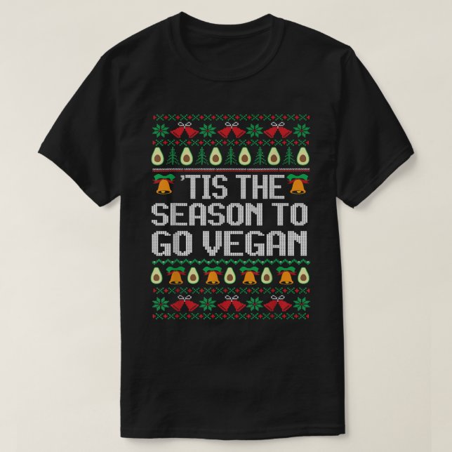 Camiseta Motivo De Ir Tentar Vegan Avocado Ugly Sweater Cri (Frente do Design)