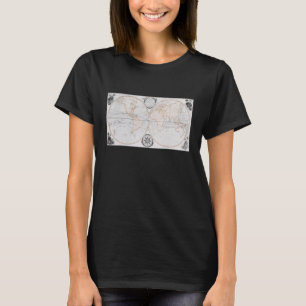 Camiseta Motivo motivo masculino mulheres globo mapa m