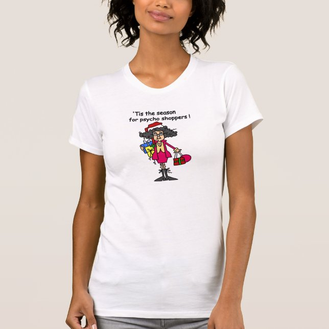 Camiseta Motivo Para Compradores Psicopatas (Frente)