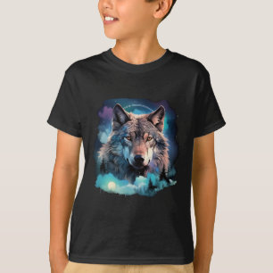 Camiseta Motivos De Caça Ao Lobo Da cinza1