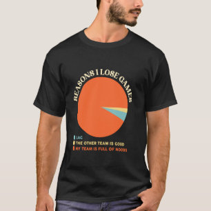 Camiseta Motivos pelos quais eu perco jogos Moba eSports RT