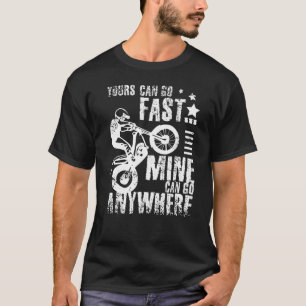 Camiseta Moto, bicicleta de ensaio