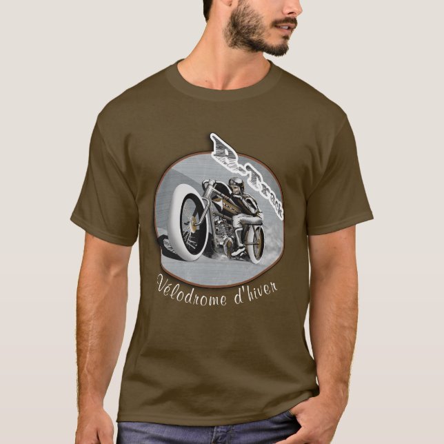 Camiseta moto board track racer (Frente)