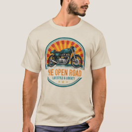 Camiseta Moto Cafe Racer Retro Estrada Aberta Unisex