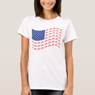 Camiseta mOTO-cROSS-fLAG-wAVE