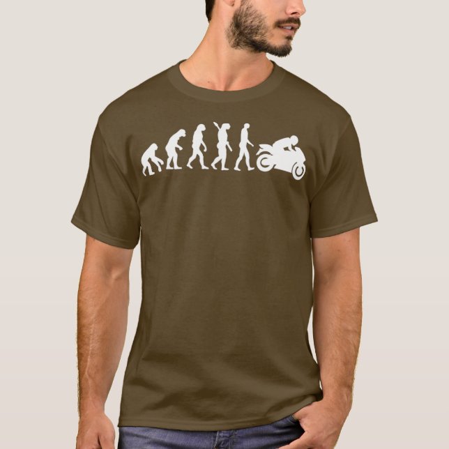 Camiseta Moto de evolução (Frente)