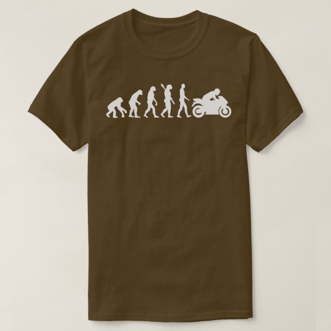 Camiseta Moto de evolução (Frente do Design)