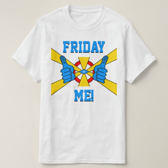 Camiseta Moto de relaxamento no final de semana: "Sexta-Fei (Frente do Design)