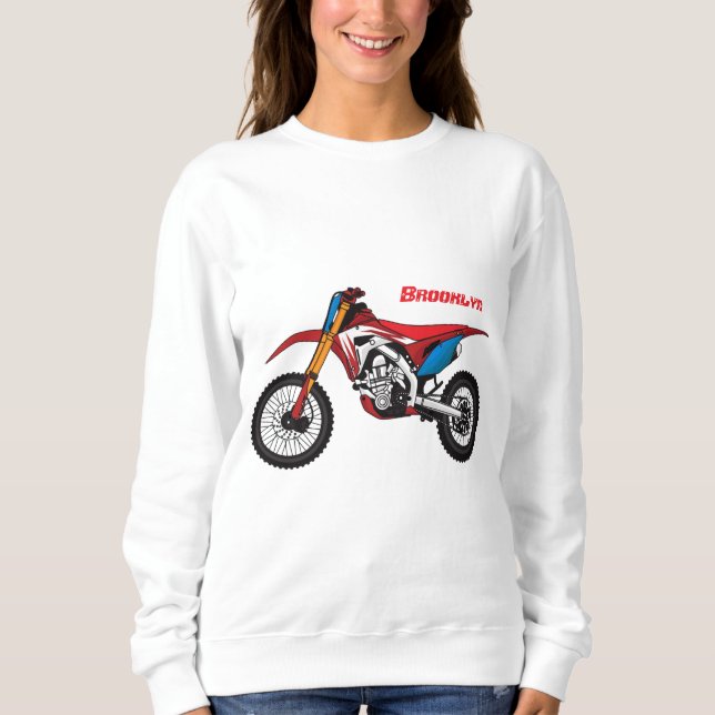 Camiseta Moto de terra vermelha (Frente)