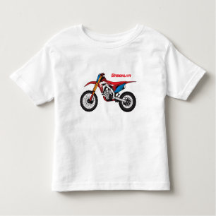 Camiseta Moto de terra vermelha