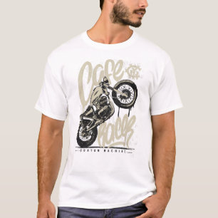 Camiseta Moto de vintage em Café