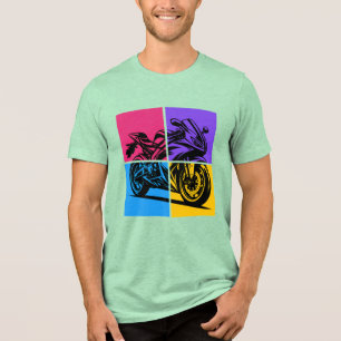 Camiseta Moto Esportiva Pop Art
