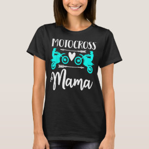 Camiseta moto mãe dirke moke motocross mãe correndo em