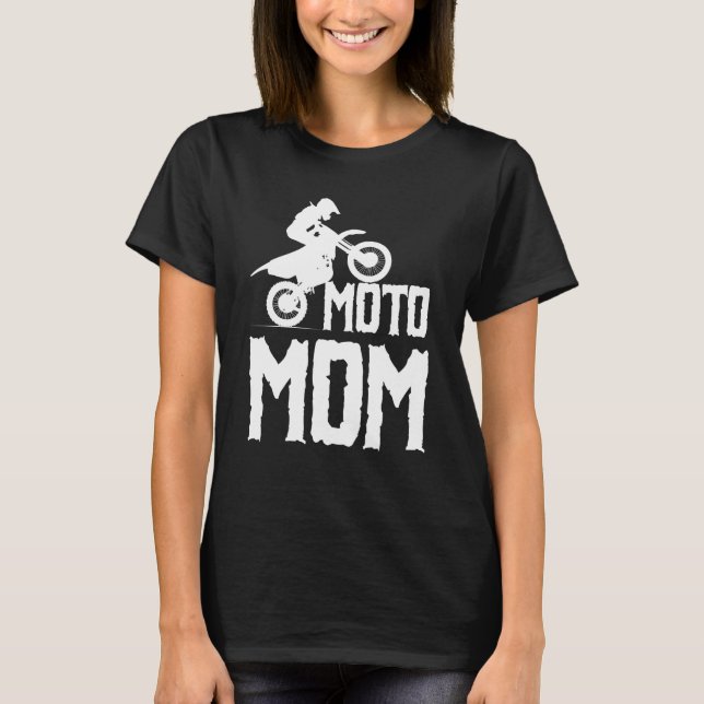 Camiseta Moto Mãe Motocross Dirt Bike Racing (Frente)
