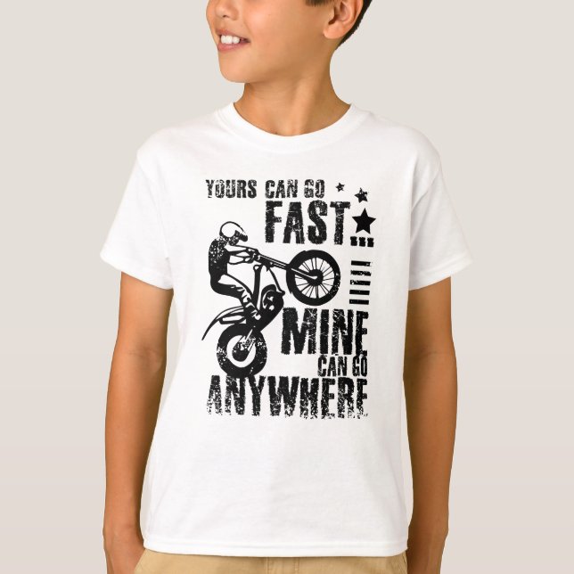 Camiseta Moto, moto de ensaio rápido (Frente)