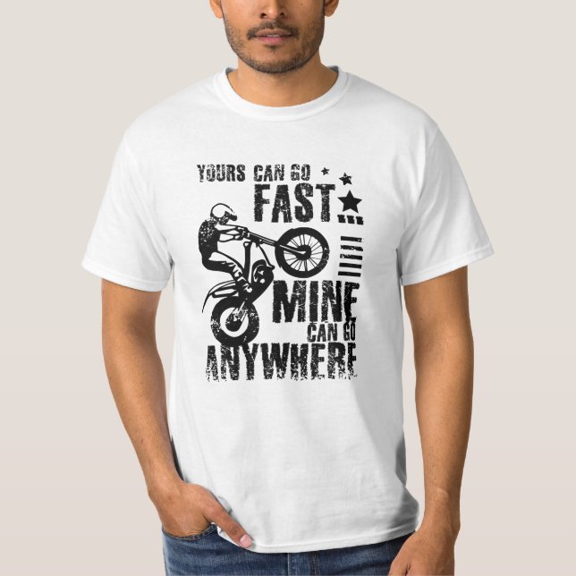 Camiseta Moto, moto de ensaio rápido (Frente)