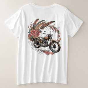 Camiseta Moto Vintage no estilo Moto Boho