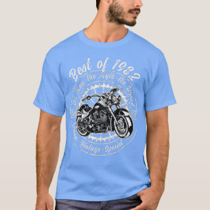 Camiseta Motoc Do Pai aniversário de 40 anos Avô De 1982
