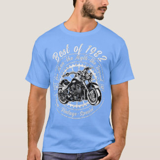 Camiseta Motoc Do Pai aniversário de 40 anos Avô De 1982