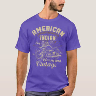 Camiseta Motocicleta Americana Retro Vintage para o Antigo