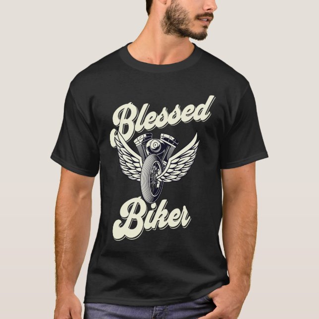 Camiseta Motocicleta BESSER cristã (Frente)