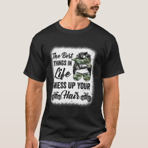 Camiseta Motocicleta Biker Melhores Coisas Na Vida Mess Up