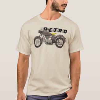 Camiseta Motocicleta Clássica Retro Piloto Vintage