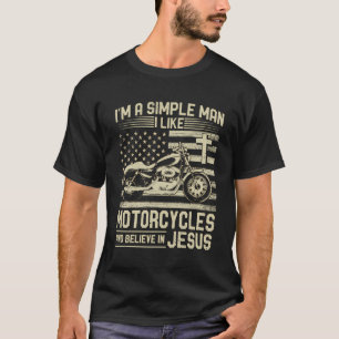 Camiseta Motocicleta Cristã E Jesus Faith Christian Bik