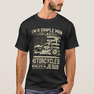 Camiseta Motocicleta Cristã E Jesus Faith Christian Bik