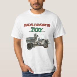 Camiseta Motocicleta de brinquedo favorita do pai engraçado