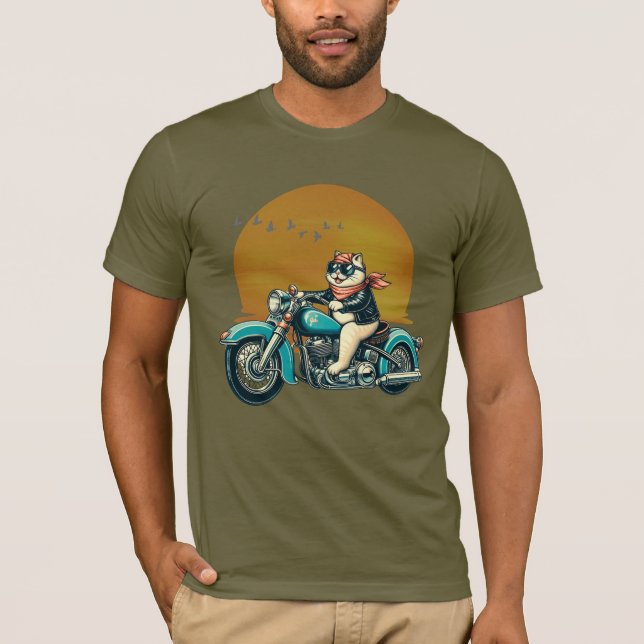 Camiseta motocicleta de caça (Frente)