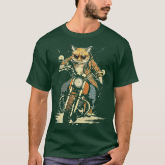 Camiseta Motocicleta de Cat Rides