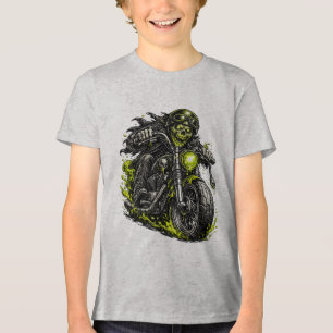Camiseta Motocicleta de Motoqueiro Zumbi