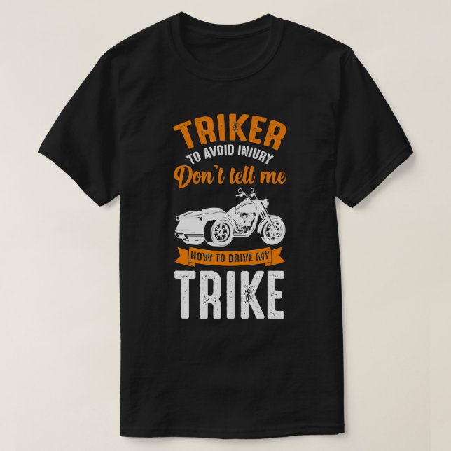 Camiseta motocicleta do Triker  (Frente do Design)