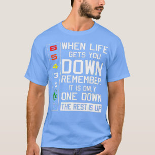 Camiseta Motocicleta em baixo quando a Motocicleta Gears vi