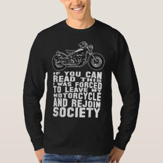 Camiseta Motocicleta Engraçada Para Homens Dirigindo Biker