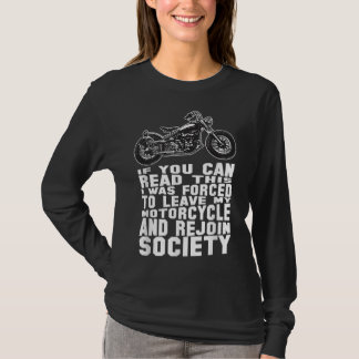 Camiseta Motocicleta Engraçada Para Homens Dirigindo Biker 