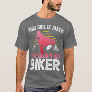 Camiseta Motocicleta Esta Garota É Levada Por Um Ho De Fuma